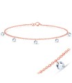 Glittering Round Crystal Anklet ANK-251-5